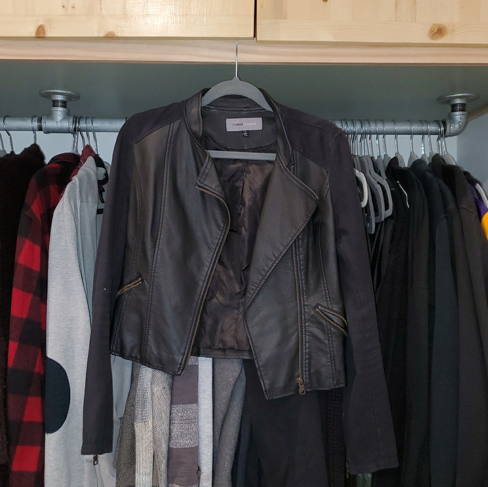 Faux Leather Jacket